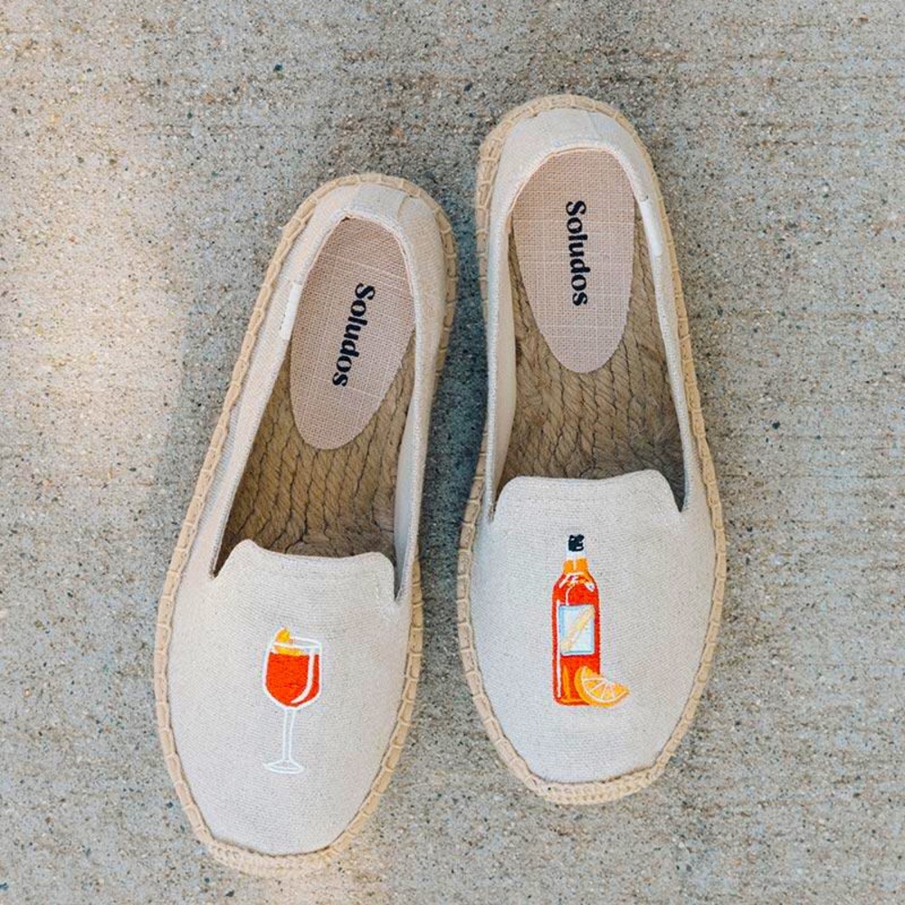 Soludos Aperitif Platform Smoking Slipper